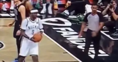 字母哥危险动作引发争议 后者控诉：这是篮球动作？