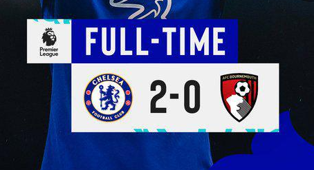 英超第17轮：切尔西2-0伯恩茅斯 哈弗茨传射芒特世界波