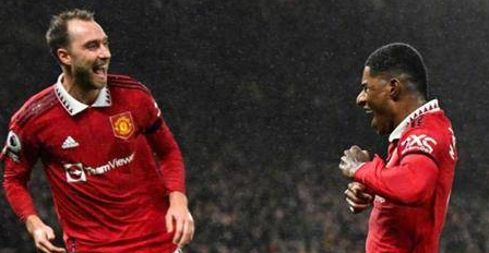 英超第17轮：曼联3-0诺丁汉森林 拉什福德传射马夏尔破门