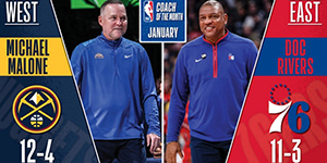 2022/2023NBA1月月最佳教练是谁