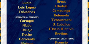 皇马世俱杯名单一览