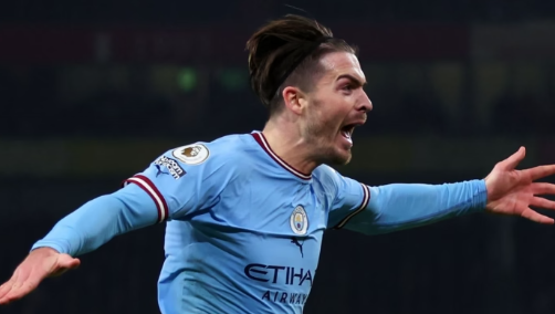 英超第12轮补赛：曼城3-1阿森纳 哈兰德德布劳内破门