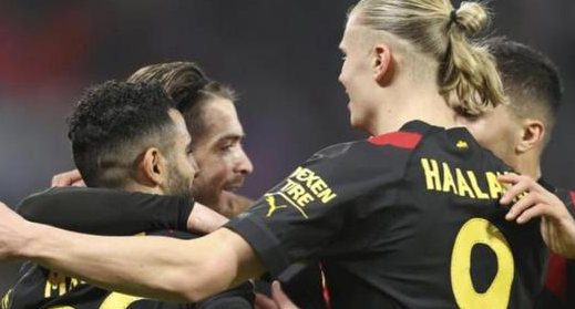 欧冠1/8决赛：莱比锡红牛1-1曼城全场回放 视频集锦地址一览