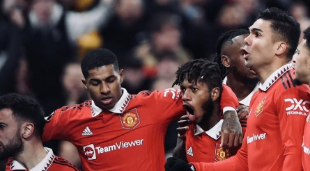 欧联杯淘汰赛：曼联2-1巴塞罗那 安东尼替补建功弗雷德破门总分4-3晋级