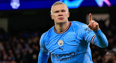 欧冠1/4决赛：曼城3-0拜仁慕尼黑 哈兰德B席传射罗德里世界波