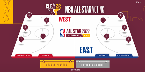 2022年NBA全明星投票入口