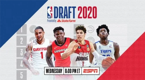 2020nba选秀顺位名单全部